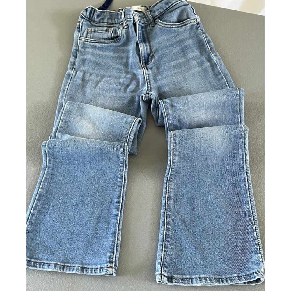 Levi’s 726 Girls High Rise Flare Jeans Light Wash Denim Kids Sz 12 Cowgirl 70’s - Picture 10 of 11